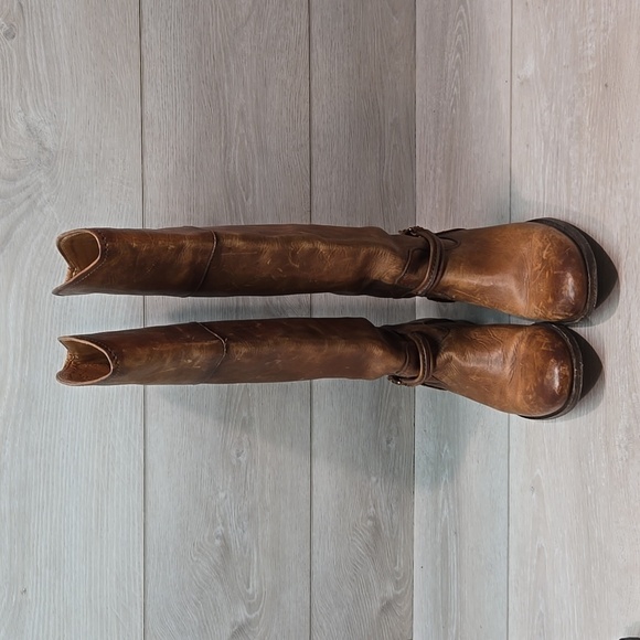 Frye Women 4001 Tall Leather Riding Boots shoes sz 6B - Picture 3 of 13